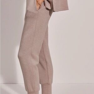 Varley Taupe marl slim cuff Joggers for Women